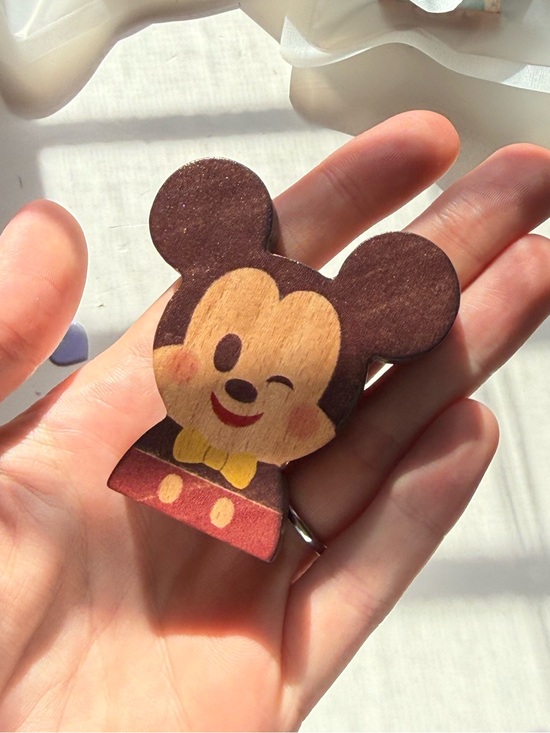 Other - Disney KIDEA Winking Mickey Wooden Figure Special Edition Limited Japan Toy